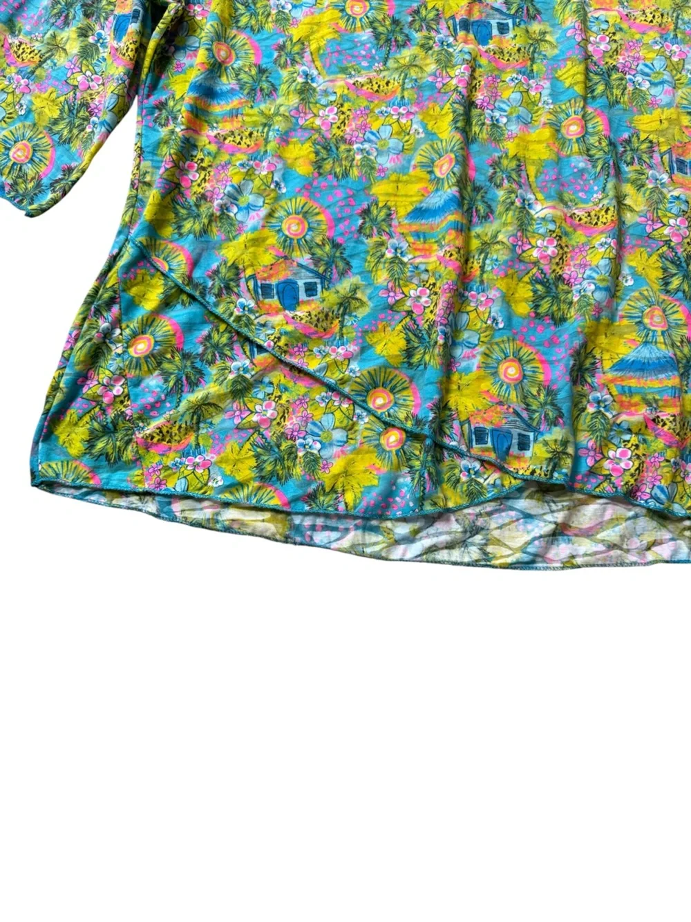 Lulu-B Island Getaway Asymmetric Tunic size 2X NWT